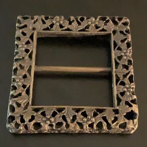 Beautiful Vintage Filigree Brass Buckle - 1920/30s